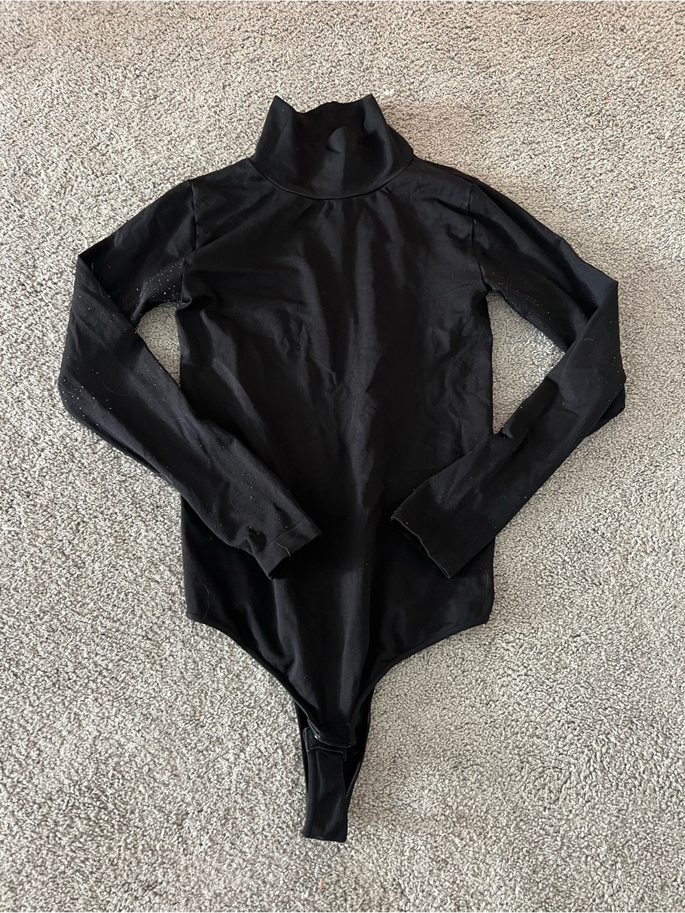 fab'rik Black Long-Sleeve Turtleneck Bodysuit